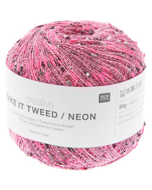 Make it tweed - Neon bleikur